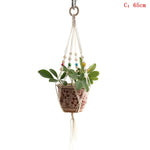 Hot Sales 100% Handmade Macrame Plant Hanger Plant Holder Flower /pot Hanger For Wall Decoration Countyard Garden