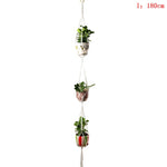 Hot Sales 100% Handmade Macrame Plant Hanger Plant Holder Flower /pot Hanger For Wall Decoration Countyard Garden