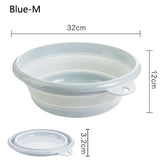 Travel Folding Wash Basin Bucket Container Portable Fruit Basin Collapsible Silicone Washtub Baby Washbasin Bathroom Accessories