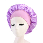 Newly Women's Satin Solid Sleeping Hat Night Sleep Cap Hair Care Bonnet Nightcap For Women Men Unisex Cap bonnet de nuit