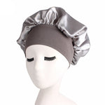 Newly Women's Satin Solid Sleeping Hat Night Sleep Cap Hair Care Bonnet Nightcap For Women Men Unisex Cap bonnet de nuit