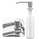 Kitchen Sink Soap Dispenser Detergent Liquid Soap Lotion Dispensers Stainless Steel Head+ ABS Dispenser