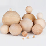 30mm/40mm/50mm/60mm Diameter Natural Wooden Craft Wood Balls Spheres Round Craft Wood Balls Accessories