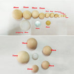 30mm/40mm/50mm/60mm Diameter Natural Wooden Craft Wood Balls Spheres Round Craft Wood Balls Accessories