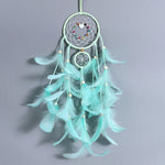 Wall Dreamcatcher  Led Handmade Feather Dream Catcher Braided Wind Chimes Art For room decoration Hanging home decor Decoration