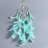 Wall Dreamcatcher  Led Handmade Feather Dream Catcher Braided Wind Chimes Art For room decoration Hanging home decor Decoration