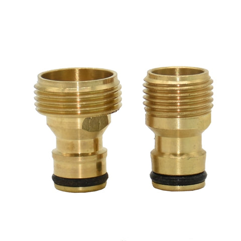 Male 1/2" 3/4" Quick Connector Brass nipple Faucet water gun adapter Garden tap Connector Adapter 1pcs