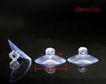 50-20mm Clear Sucker Suction Cups Mushroom Head Strong Vacuum Suckers Hooks Hanger For window decoration wedding Car glass