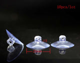 50-20mm Clear Sucker Suction Cups Mushroom Head Strong Vacuum Suckers Hooks Hanger For window decoration wedding Car glass