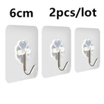 50-20mm Clear Sucker Suction Cups Mushroom Head Strong Vacuum Suckers Hooks Hanger For window decoration wedding Car glass