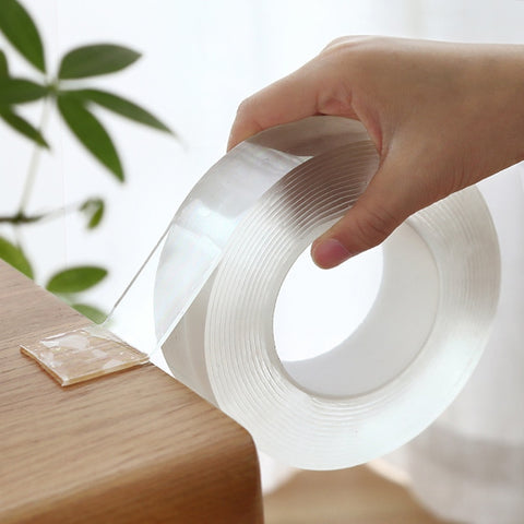 Transparent Magic Nano-tape Washable Reusable Double-Sided Tape No Trace Paste Finedo Magic Tape Adhesive Nano Fixer Tape 1/3/5m