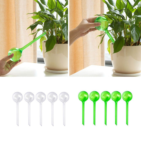 1/5pcs Automatic Plant Self Watering Water Feeder Plastic PVC Ball Plant Flowers Water Feeder Indoor Outdoor Watering Cans