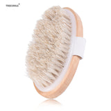 2020 Show Room High-grade Bamboo Bath Brush Bristles Horse Mane Bath Brush Mixed Massage Bath Brush Massage Shower Cleaning