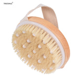 2020 Show Room High-grade Bamboo Bath Brush Bristles Horse Mane Bath Brush Mixed Massage Bath Brush Massage Shower Cleaning