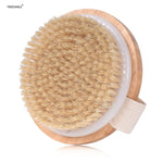 2020 Show Room High-grade Bamboo Bath Brush Bristles Horse Mane Bath Brush Mixed Massage Bath Brush Massage Shower Cleaning