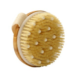 2020 Show Room High-grade Bamboo Bath Brush Bristles Horse Mane Bath Brush Mixed Massage Bath Brush Massage Shower Cleaning