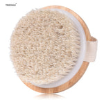 2020 Show Room High-grade Bamboo Bath Brush Bristles Horse Mane Bath Brush Mixed Massage Bath Brush Massage Shower Cleaning
