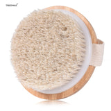 2020 Show Room High-grade Bamboo Bath Brush Bristles Horse Mane Bath Brush Mixed Massage Bath Brush Massage Shower Cleaning