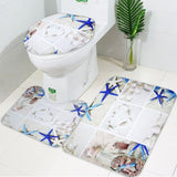 3Pcs/set Bathroom Mat Set Flannel Anti-Slip Kitchen Bath Mat Carpet Bathroom Toliet Rug Washable Tapete Banheiro