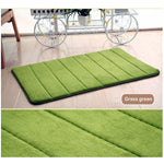 40*60cm Coral Fleece Bath Mat Bathroom Carpet Non-slip Memory Foam Rug Soft Floor Carpet Water Absorption tapis salle de bain