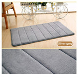 40*60cm Coral Fleece Bath Mat Bathroom Carpet Non-slip Memory Foam Rug Soft Floor Carpet Water Absorption tapis salle de bain