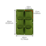 4/7/9/18/25/36/49/72 Pockets Wall Hanging Planting Bags Green Plant Grow Planter Vertical Garden Living Bag Garden Supplies Bags